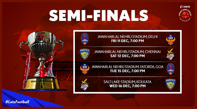 ISL 2015 Semi-Final Fixtures