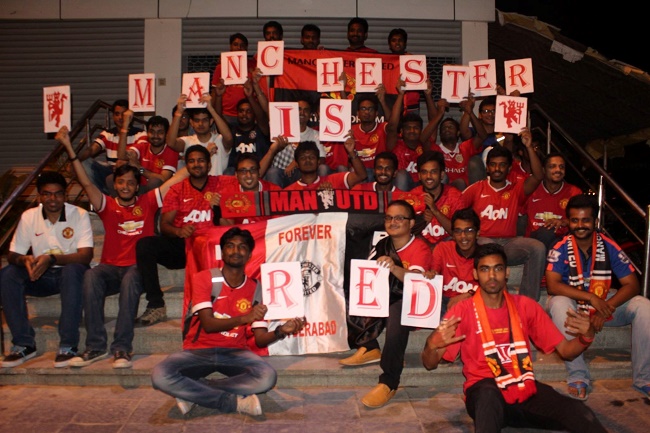 We all knew Manchester was Red, but, here, Hyderabad is Red too :)