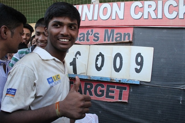 Pranav Dhanawade, Mumbai schoolboy scores 1009 not out!