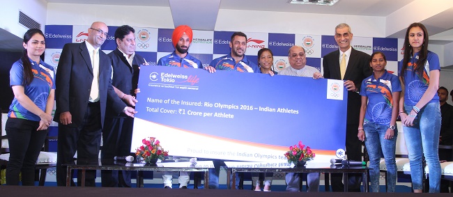 Indian Olympic Association Announces Edelweiss Group as Principal Sponsor and Bollywood Superstar Salman Khan as Brand Ambassador of the Indian Contingent for Rio Olympics 2016