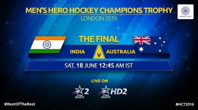 Hockey: India take on Australia in Champions Trophy final