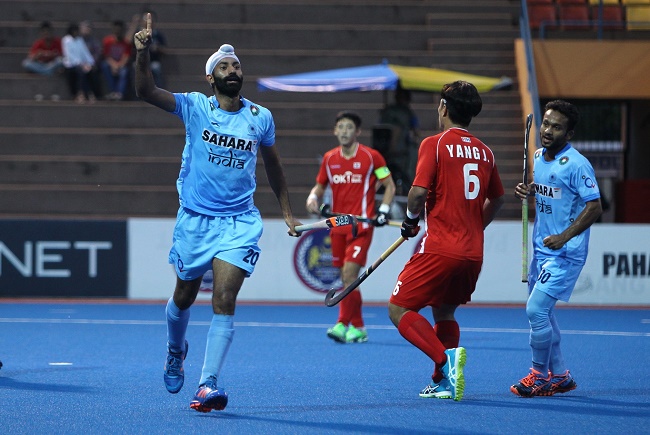 Talwinder Singh scored the opener in the 15th minute