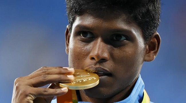 Thangavelu Mariyappan won a gold medal at the Paralympics in Rio de Janeiro