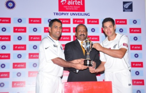 Airtel India – New Zealand Test & T20 Cricket Series Trophy unveiled