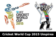 The elite team of match officials for the Cricket World Cup 2015