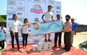 Mandar Divse (10km Men) and Nikita Prabhu (10km Women) win the coveted “Swimmathon 2015”
