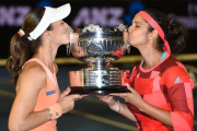 Hat-trick win for Sania-Hingis at Australian Open