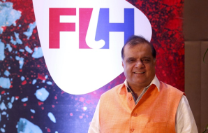 Hockey India President Narinder Batra returns home to a warm welcome after becoming the FIH Chief