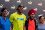 PUMA hosts Asafa Powell along with PT Usha, Milkha Singh and many more Indian athletes