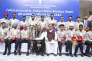 Hon’ble Union Sports Minister meets Hockey Junior World Cup heroes