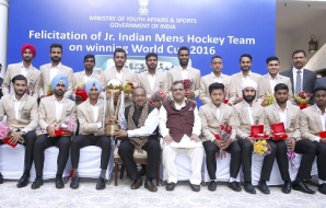 Hon’ble Union Sports Minister meets Hockey Junior World Cup heroes